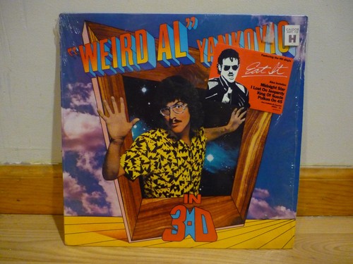 WEIRD AL" YANKOVIC Lp IN 3-D 1984 VGC IN ORIGINAL SHRINK WRAP