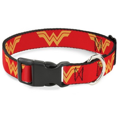 Plastic Clip Collar DC League of Super-Pets Wonder Woman Logo Red/Ye (US IMPORT)