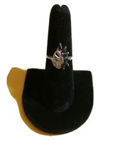 Sterling Silver  Women  s Rhinestone Cocktail Ring  925  Size 7 