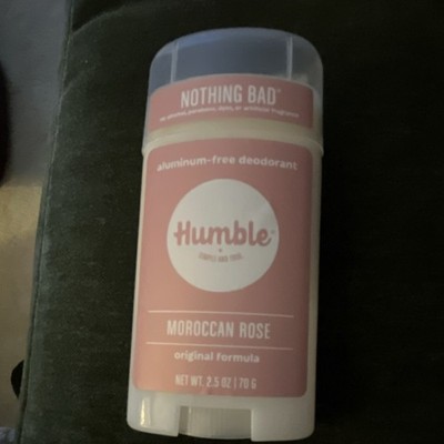 Humble Aluminum-Free Cruelty-Free Deodorant Stick Moroccan Rose 2.5 oz