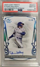 2023 Leaf Trinity Ethan Holliday /49 PSA 10 POP 1