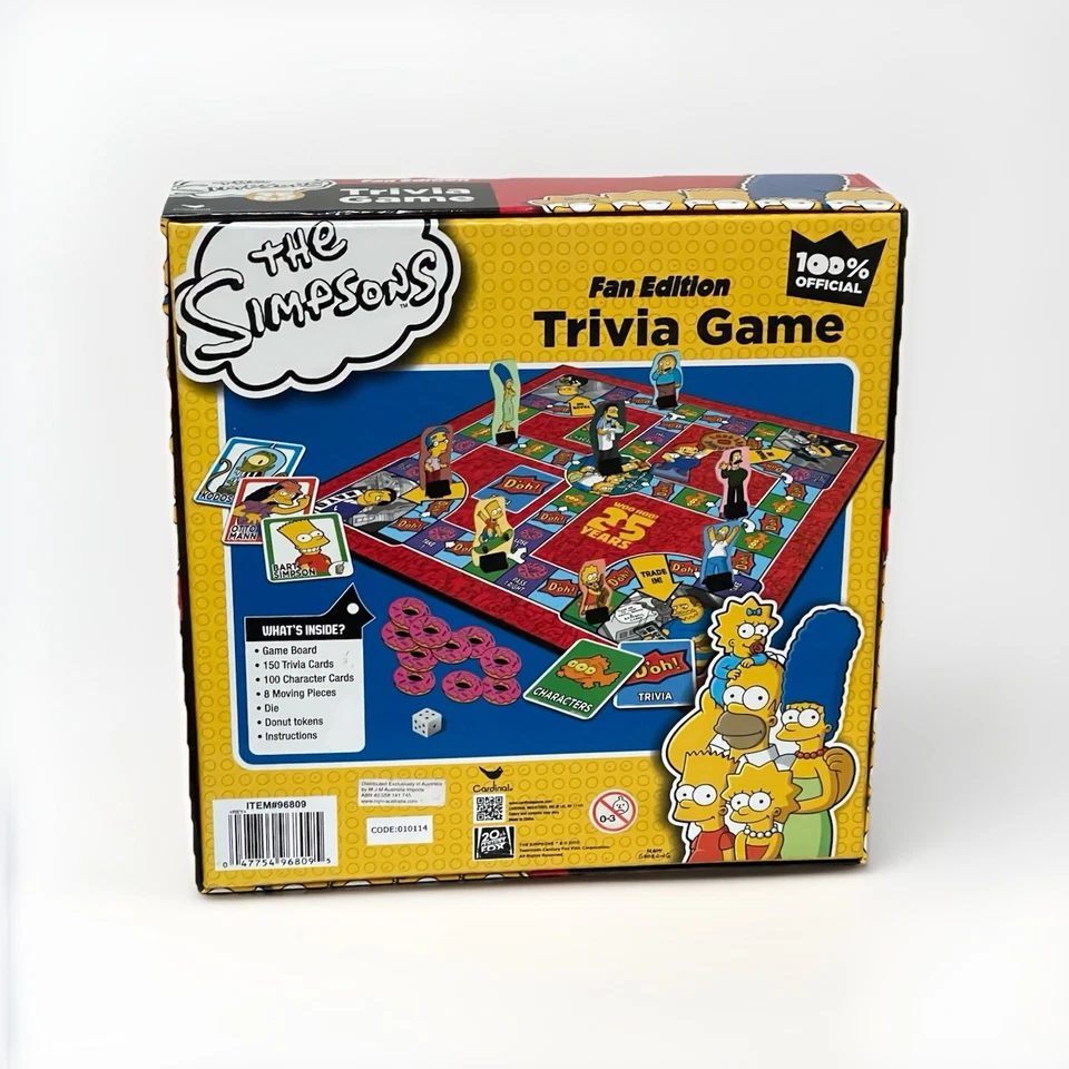 The Simpsons Fan Edition Trivia Board Game Woo Hoo 25 years Set 2013 - Image 2 of 4