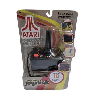 2017 Atari 2600 Plug & Play Joystick Plus 10 Classic Games New Sealed Retro