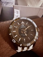 Invicta Subaqua Men's Quartz Analog 50mm 100m Black Dial White Strap Box