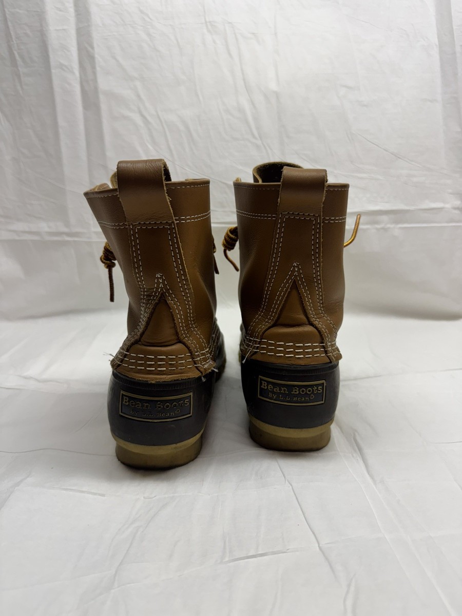 LL Bean Bean Boots Mens 9 Brown Leather Duck Boots Mid Calf  display picture 1