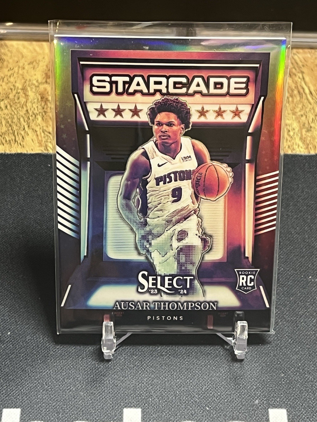 2023-24 Panini Select Starcade Ausar Thompson #18 Rookie RC Case Hit SSP