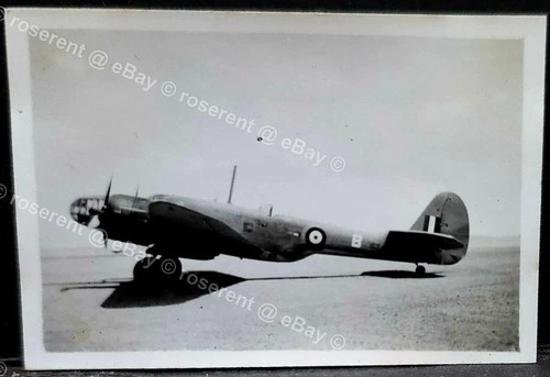 WW2 Egypt - RAF Martin Maryland  No 162  - small  photo 7 by 4.5cm