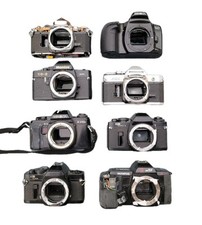 Vintage Plastic Metal Body Cameras Mamiya, Minolta, Olympus KS Super For Parts