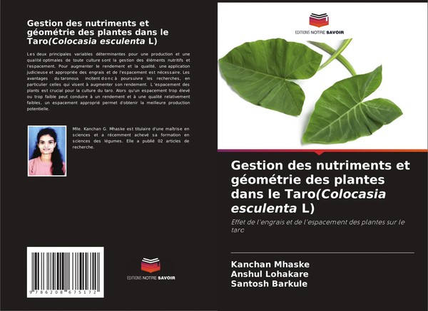 Kanchan Mhaske (U. A.) | Gestion Des Nutriments Et GéOméTrie Des Plantes Dans...-image