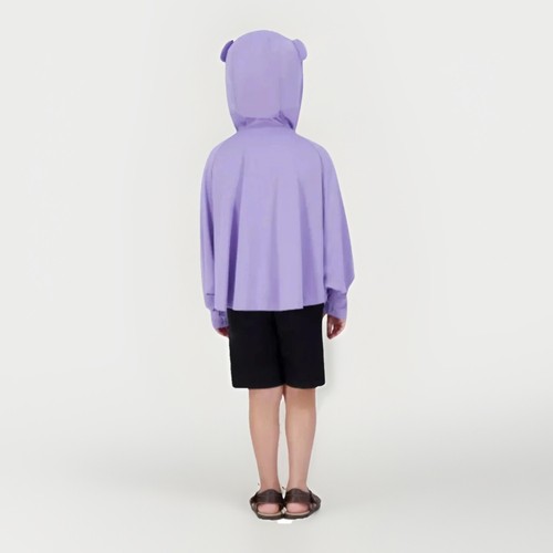 Hazel + Harper UPF Schwimmen Coverup Unisex Kinder 2T-4T lila Nilpferd Nylon durchgehender Reißverschluss - Bild 3 von 7
