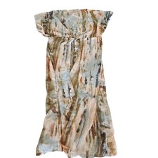 Cupshe Size Small Multicolor Sheer Sleeveless Tie Closure Open Front Cover Up