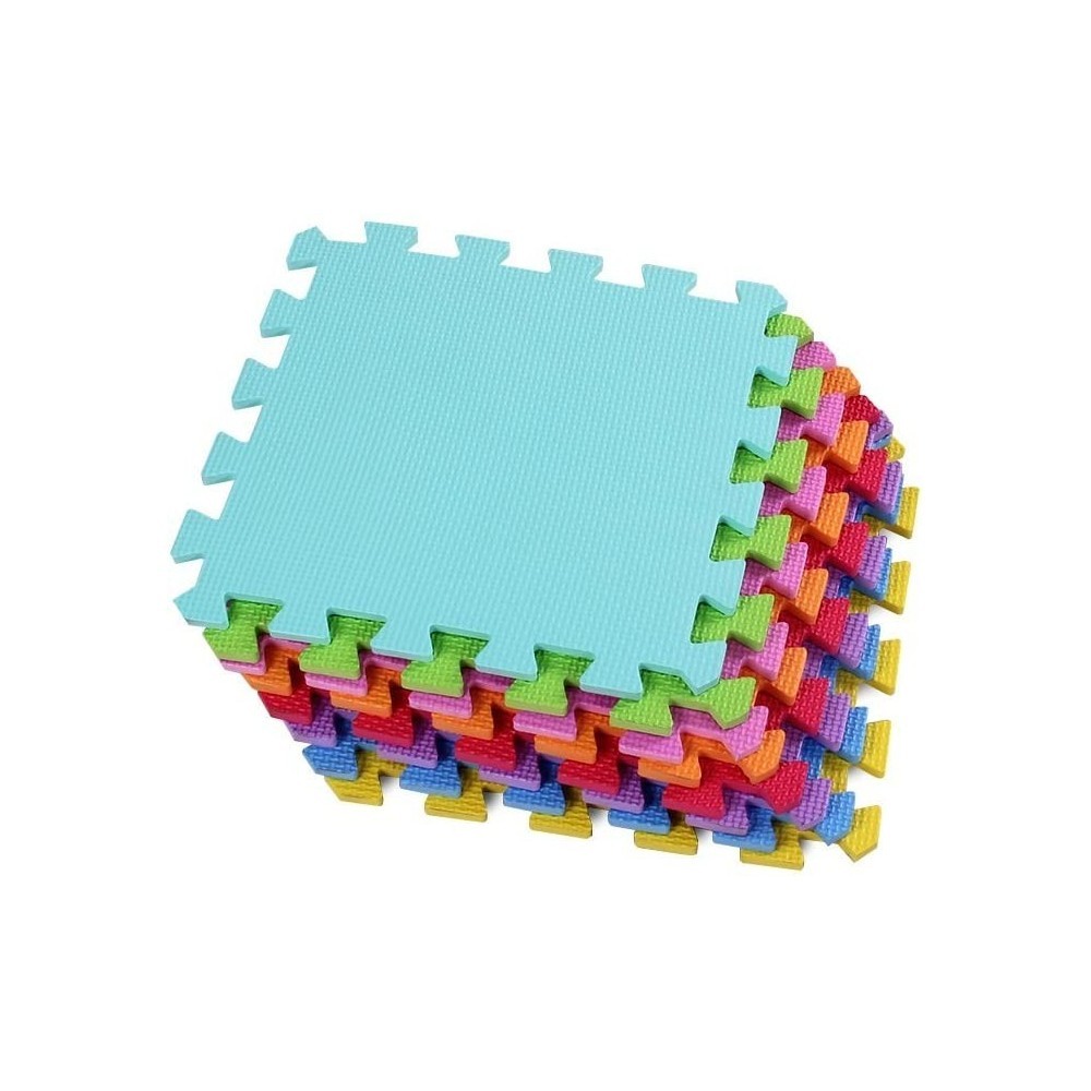 Tapis puzzle coloré CIGIOKI pour aménager un coin éveil dans le salon