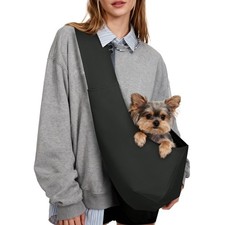 YUDODO Fashion Dog Sling Carrier for Small Dogs Small, Black up to 9lbs 