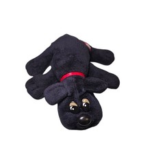 Vintage 1986 Tonka Pound Puppy Black Plush Puppy Pup Newborn 7.5"
