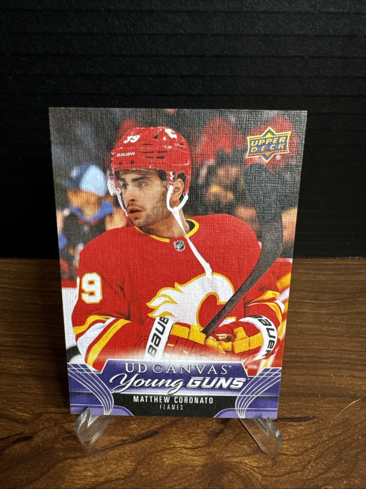 2023-24 Upper Deck Canvas #C106 Matthew Coronato Flames Rookie Young Guns