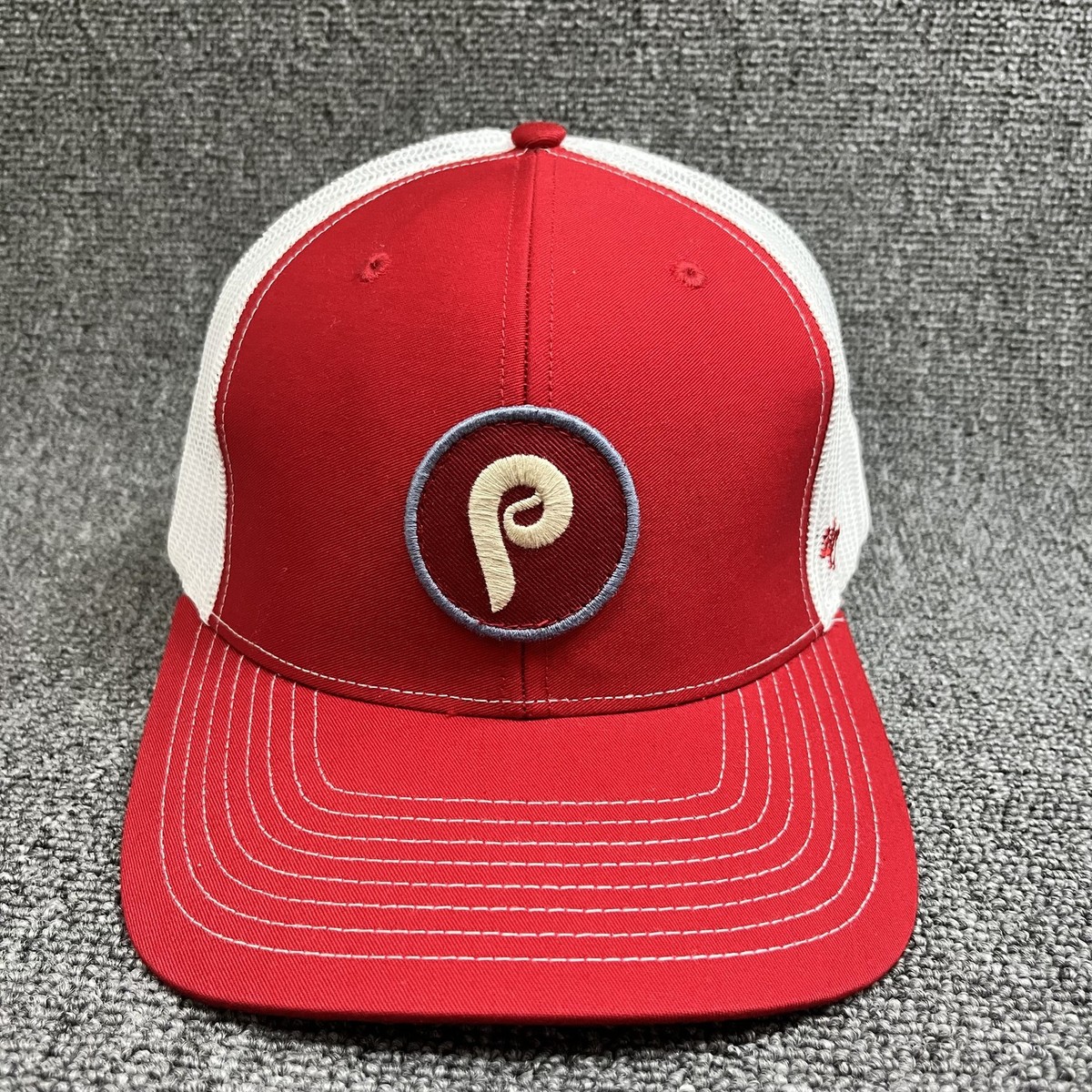 Philadelphia Phillies '47 Brand Beachside Trucker Hat Red White Snapback Cap