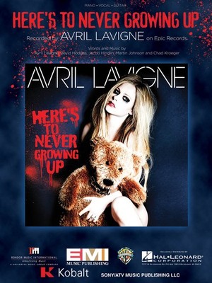 Here's to Never Growing Up Avril Lavigne Song Piano Vocal Sheet Music Lyrics