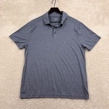 Old Navy Polo Shirt Mens Size Medium Blue Short Sleeve Active Cloud 94 Soft