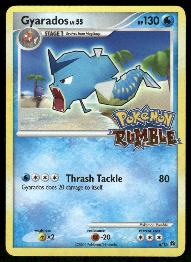 Pokemon Cards Gyarados 6/16 Pokemon Rumble NM