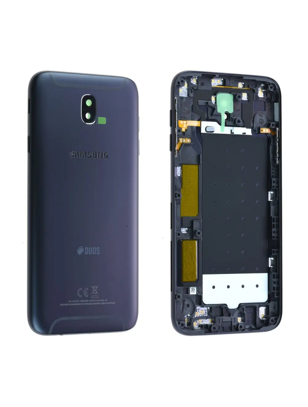 Coque arrière Samsung Galaxy J7 2017 J730F Noir d'origine pour réparation