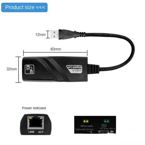Effizienter USB 3 0 Ethernet Adapter für High Speed 100Mbps Internetzugang - Photo 10/12
