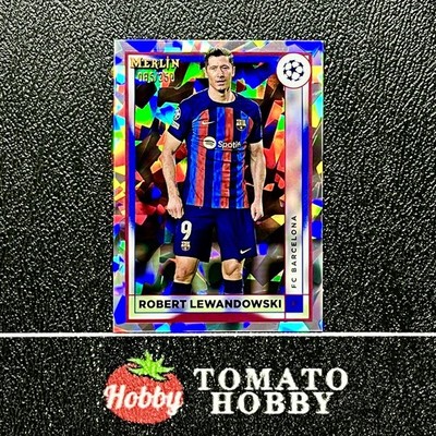 ROBERT LEWANDOWSKI /250 ATOMIC REFRACTOR TOPPS MERLIN CHROME UEFA 2022-23