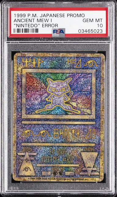 1998-99 POKEMON JAPANESE POKEMON JAPANESE PROMO ANCIENT MEW I PSA 10