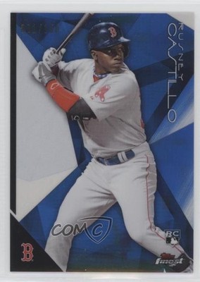2015 Topps Finest Blue Refractor /150 Rusney Castillo #60 Rookie RC 1s7