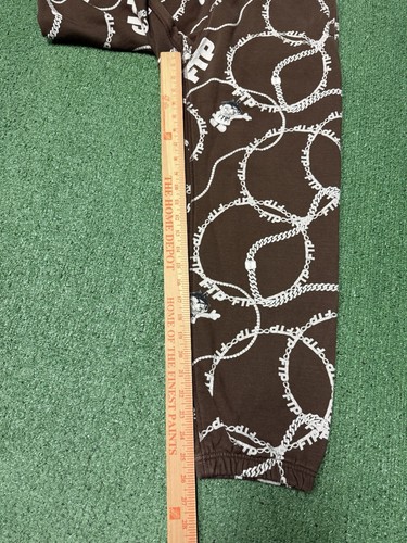 FTP Logo Diamond Chain Hoodie Jogginghose Set Gr. Medium braun *ausverkauft* MARKIERT - Bild 21 von 24