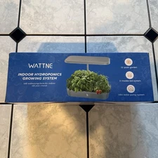 Wattne 12 Pods Hydroponics Growing System with LED Grow Light for Home Kitchen