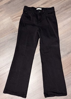 Levi's 512 Women's Denim Black Jeans Sz 8 Med Zip Fly Perfectly Slimming Bootcut
