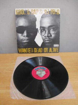 Kool G Rap & DJ Polo Wanted Dead Or Alive Vinyl LP 1-26165 1990