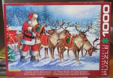 SANTA WITH REINDEER - Complete - EUROGRAPHICS PUZZLE