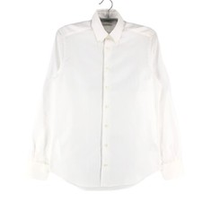 SUITSUPPLY Egyptian Cotton White Formal Solid Slim Fit Shirt Size 37 - 14 1/2