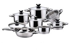 Batteria Di Pentole 12 Pezzi Blumenthal Bavaria In Acciaio Inox 18/10 Induzione