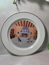 Vintage Villeroy & Boch DESIGN NAIF FIRESIDE No5 Porcelain Dinner Plate 26.5cm