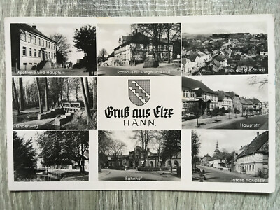 AK Elze Hannover Apotheke Bahnhof Hauptstr Saalepartie Lindenweg 1952 | 2439