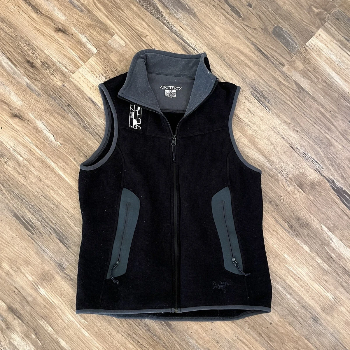 Women's Arcteryx Outdoor Full Zip Covert Fleece Vest sz S Black