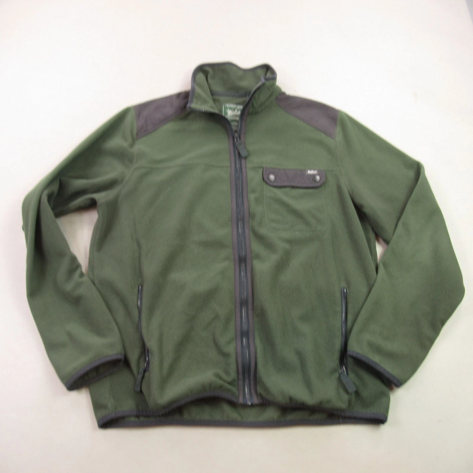 Woolrich Jacket Mens Large Full Zip Long Sleeve Outdoor Lightweight Fleece