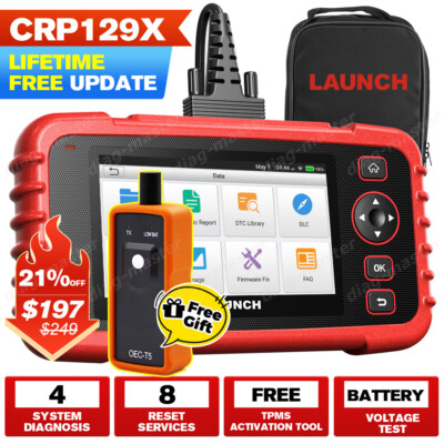 2026 Launch CRP129X OBD2 Car Scanner Engine ABS SRS SAS TPMS EPB Diagnostic Tool