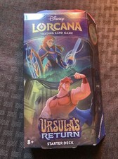 Disney Lorcana - Ursula  s Return Starter Deck, Sapphire/Steel, Anna/Hercules