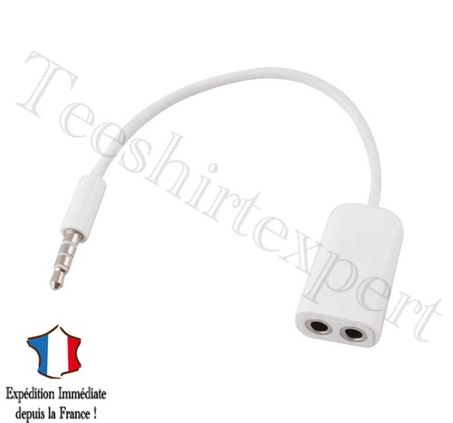 Adattatore Cavo Audio Doppio Jack Auricolare casco 3,5' (maschio a 2  femmine ) | eBay