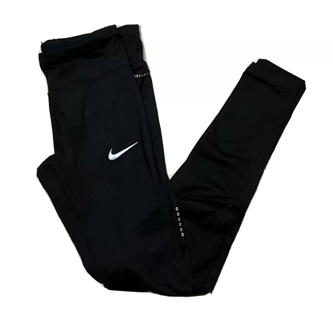 Nike Women s Small Power Essential Tights Fit Running 831659 010 Black
