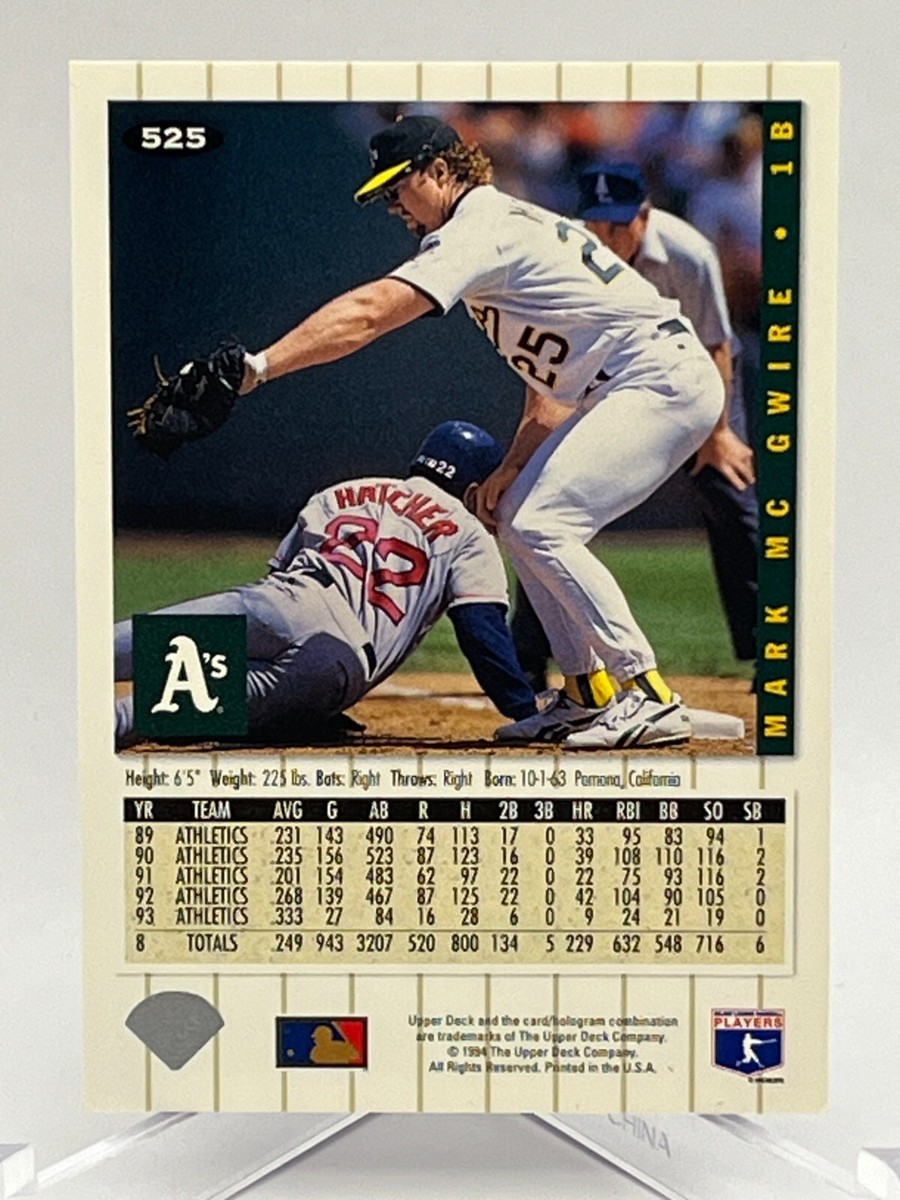 1994 Upper Deck Collector's Choice Card #525 Mark McGwire