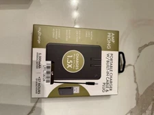 myCharge Amp Prong 5000mAh/12W Output Power Bank with Integrated Charging Cable