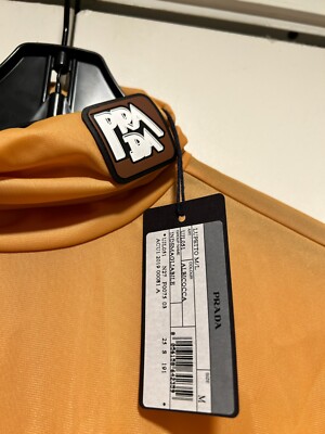 Prada 2019 jersey pocket turtleneck beige size medium | eBay