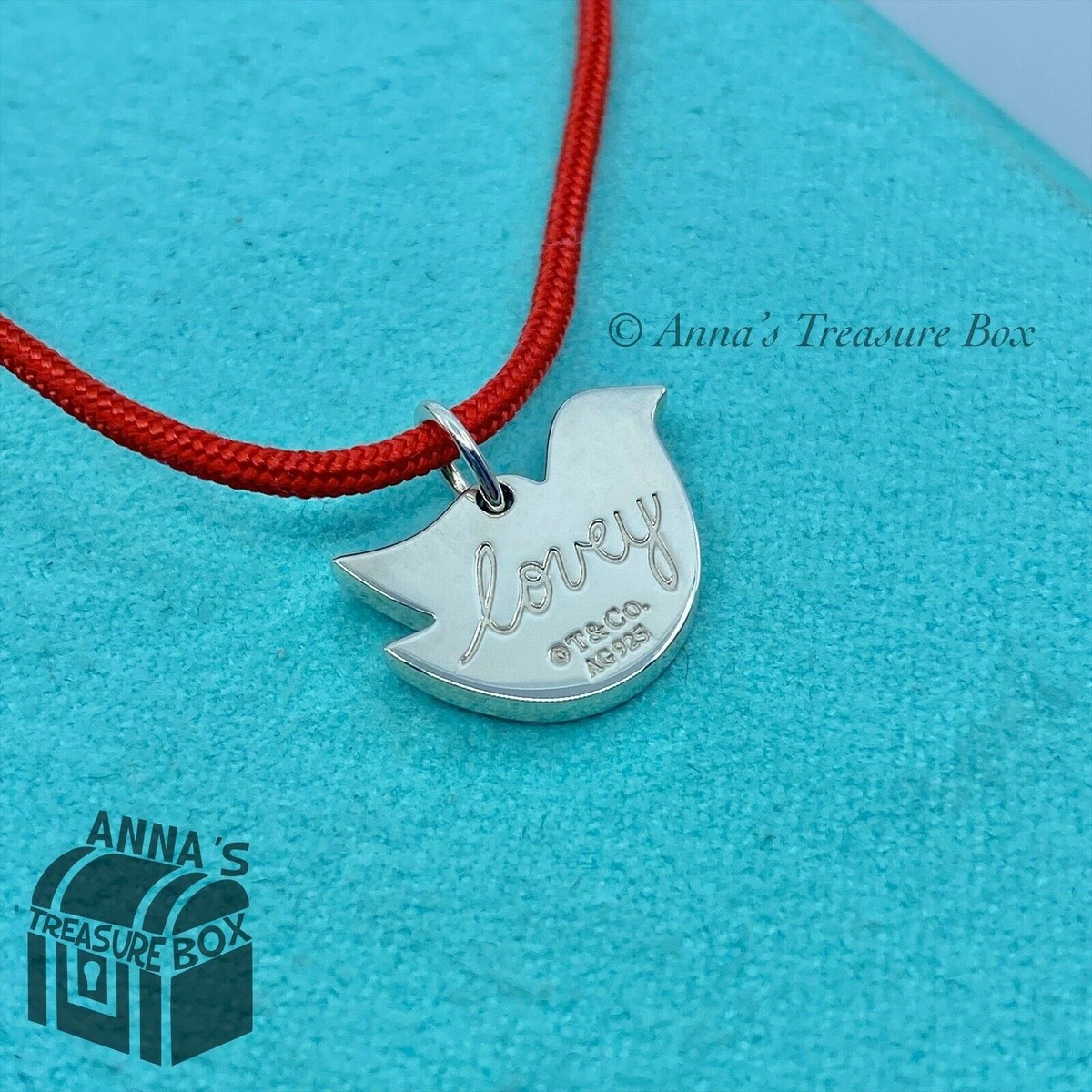 Tiffany & Co. ネックレス ポーチ付き Tiffany & Co. 925 Silver Lovey Dove with 16