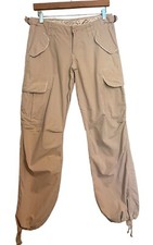 Womens Vintage Low Rise Kahki Baggy Jogger Cargo Pants Jeans Women's Y2K Size 7