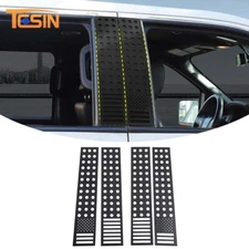 Car Body Window B Pillar Post Trim Cover Accessories For Ford F150 2009-14 Black