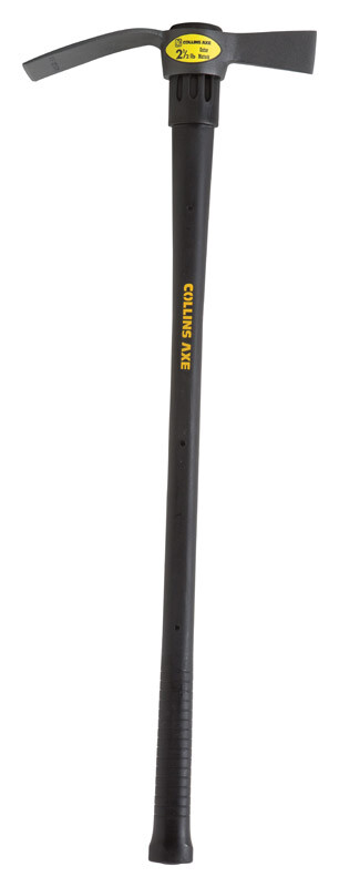 Collins TH-2.5FD-C Mattock 2.5 lb Cutter 36" Fiberglass Handle Black/Yellow